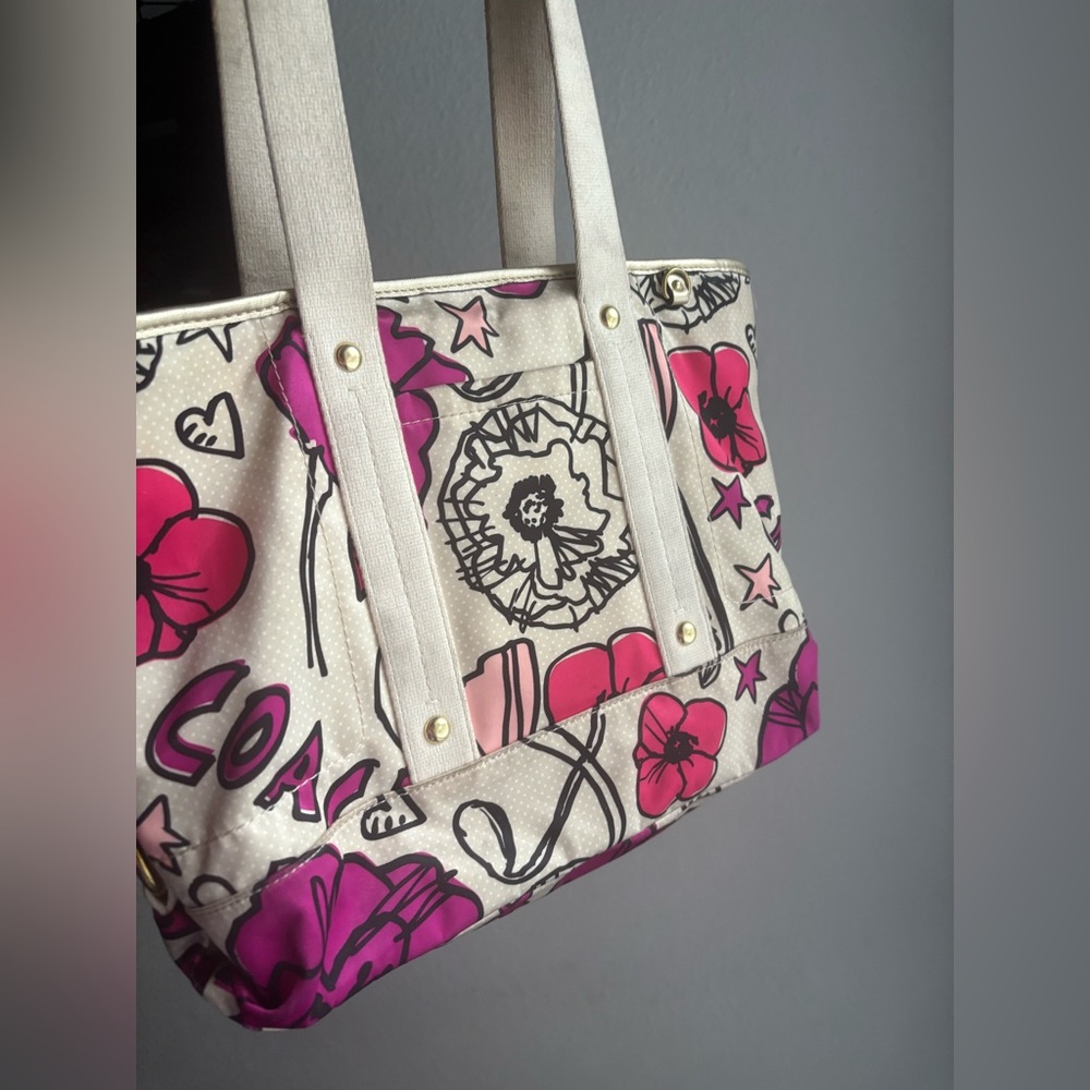Coach Poppy Kyra Floral Tote Bag